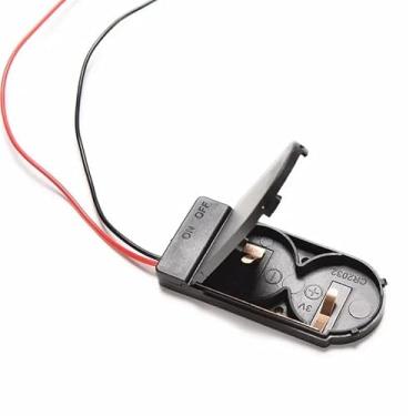 Imagem de Soquete Duplo C/fio E Chave - Conector Bateria Cr2032 - Unid