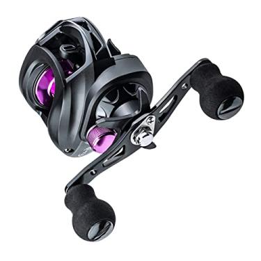 Imagem de DYNWAVE Carretilhas De Arremesso, Carretilha De Pesca De Design, Arrasto De Fibra De Carbono De 17, 64 Lb, Sistema De Freio De 15 Ímãs, Relação De Tra, Canhoto