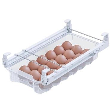 Imagem de Skywin Gaveta Para Ovos De Geladeira - Suporte De Encaixe Para Ovos Para Geladeira Organiza E Protege Os Ovos - Recipiente De Armazenamento De Ovos Ajustável E Que Economiza Espaço Para Geladeira