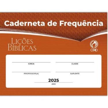 Imagem de Caderneta de frequencia para escola dominical - com data - CPAD