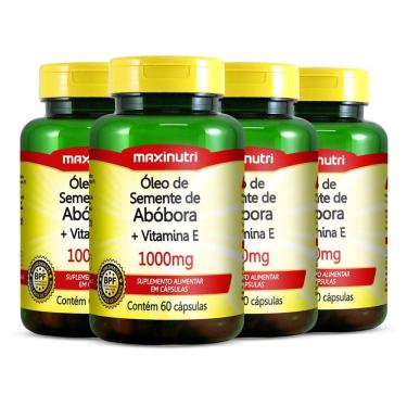Imagem de Kit 04 óleo Semente De Abóbora Vitamina E Maxinutri 60 Caps