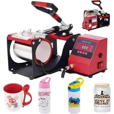 Imagem de 11oz Prensa Térmica De Sublimação Em Caneca Máquina De Prensa De Café Copo De Cerveja Caneca (110V, Vermelho)