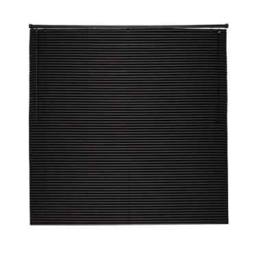 Imagem de Persiana Horizontal PVC 25mm 100x160cm Preta Premier para Janela Conth