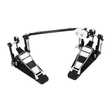 Imagem de simhoa Pedal de bumbo duplo Pedais de bumbo de corrente dupla Acessórios para bateria Hardware de percussão Pedal de baixo para bateristas