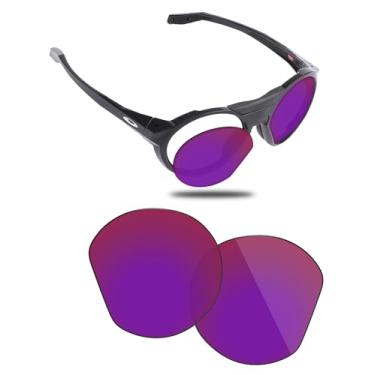 Imagem de Fiskr Lentes polarizadas de substituição compatíveis com óculos de sol Oakley Clifden OO9440, resistente a impactos e ajuste perfeito - vermelho violeta