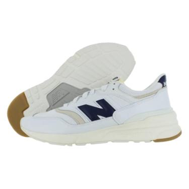 Imagem de New Balance 997R Tênis unissex, Branco/preto, 15.5 Women/14 Men