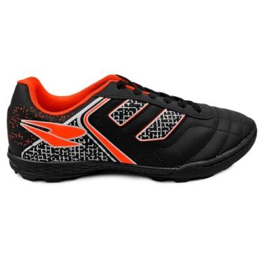 Imagem de CHUTEIRA INFANTIL - DRAY - REF 305 - COR PRETO/LARANJA - NUM 28