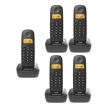 Imagem de Kit Telefone Sem Fio Ts 2510 + 4 Ramais Ts 2511 Intelbras
