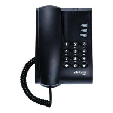 Imagem de Telefone Com Fio Pleno Preto Intelbras, Preto