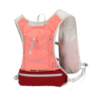 Imagem de MotiveTech Colete de hidratação Mochila para corrida Mochila leve com fivela ajustável Bolsa esportiva para corrida Ciclismo Camping Trilha, Rosa