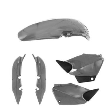 Imagem de Kit Carenagem 3 Peças Cromo Forte Moto Honda Titan 2000 a 2008 Substit