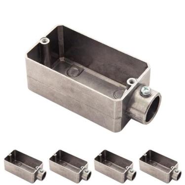 Imagem de 5 Condulete Tipo E 3/4 em Alumínio S/rosca S/placa Sieg