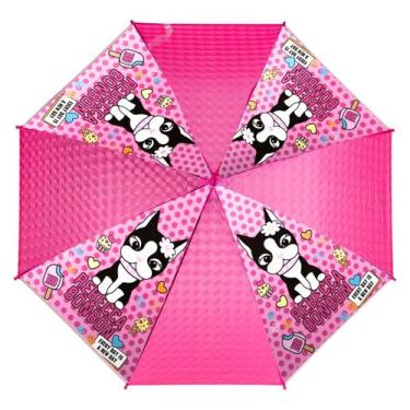 Imagem de Guarda Chuva Rebecca Bonbon Impermeável Com Apito Efeito Holográfico S