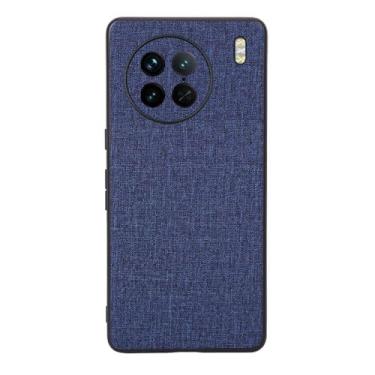 Imagem de Capas Compatível com VIVO X90 PRO,Design de padrão de tela,Pproteção completa de 360°,Pplástico macio,Proteção contra queda-Blue
