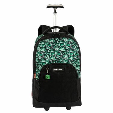 Imagem de Mochila Rodinha 35L Mega Rodas Minecraft Camoterra Sestini