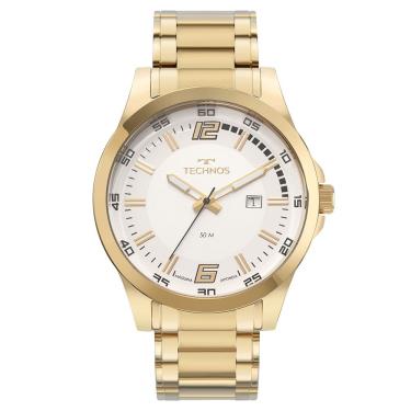 Imagem de Relógio Technos Masculino Racer Básico Dourado - 2115UBG/1K