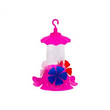 Imagem de Bebedouro Beija Flor Gold Alimentador Aves Passaros Jorani, Pink