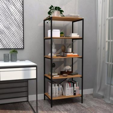 Imagem de Armário Multiuso 5 Prateleiras Trento Artefamol Preto-demolição