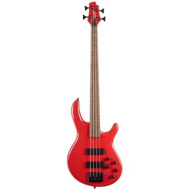 Imagem de Contrabaixo cort eletrico 4 cordas c4 deluxe candy red