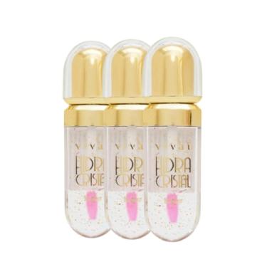Imagem de Kit com 3 Lip Gloss Mágico Hidratante Labial Cristal