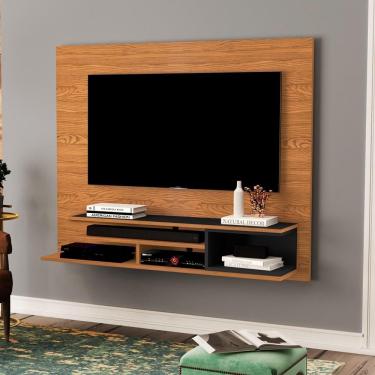 Imagem de Painel Londres - Mdp-mdf 1 Porta E 1 Gaveta Nature-preto - Movelove