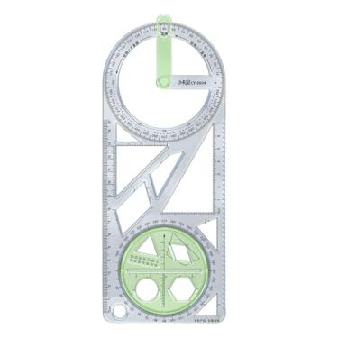 Imagem de Generic Régua geométrica para desenho, régua para escritório, pintura, medição, estêncil, modelo de desenho, réguas para estudo, costura, pintura, escrita, Style a