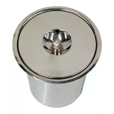 Imagem de Lixeira De Embutir 03 Litros Em Inox Para Pias E Bancadas