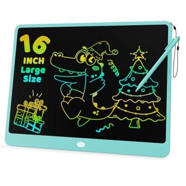 Imagem de KOKODI Tabuleta de escrita LCD para crianças, quadro colorido de rabisco, bloco de desenho eletrônico para crianças, brinquedos educativos e de aprendizagem, presentes para meninos e meninas de 3, 4