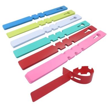 Imagem de Zorfeter 120 etiquetas de plástico para árvores, etiquetas ajustáveis para plantas à prova d'água, marcadores de jardim com superfície de escrita grande para plantas/viveiro de flores (6 cores)