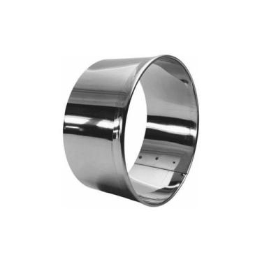 Imagem de Kit 4 Aro Inox Cortador De Biscoito Cortar Assar Montar 3 Opções - Ald