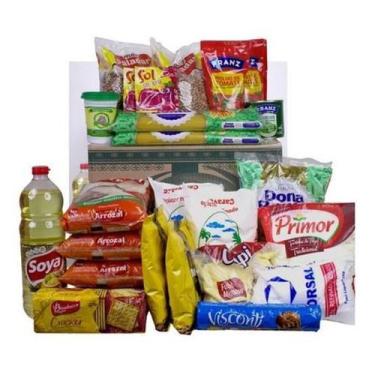 Imagem de Cesta Basica Com 25 Itens De Qualidade Doaçao C Nota Fiscal - Higipack