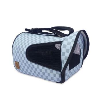 Imagem de Bolsa Mala Para Transporte Pets Cães e Gatos - MAVE PET, Azul_Quadricu