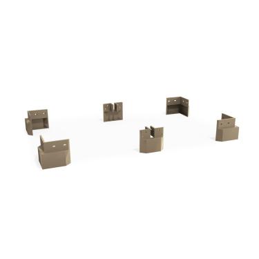 Imagem de Módulo Cozinha Kappesberg Maxxi Kit c/ 6 Pés PVC B111 Nogal-Kappesberg