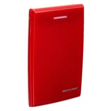 Imagem de Case Externo para HD 2.5' USB 2.0 SATA Vermelho Multilaser - GA116