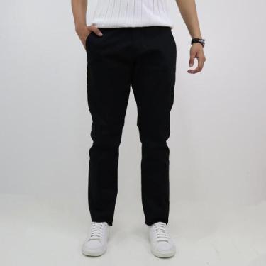 Imagem de Calca Sarja Coutto Jeans Slim Com Bolsos Laterais, 44, Preto