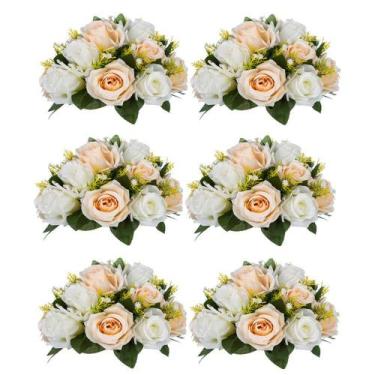 Imagem de Buquê de arranjo de flores NUPTIO Fake Flower Ball x6
