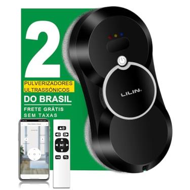 Imagem de LILIN HCR10 Robô de Limpeza de Janelas spray de água duplo, Robô Limpa Vidros com Bivolt, Planejamento Inteligente de Rotas com IA, Tecnologia de Detecção de Bordas, APP Remote Control, Do Brasil