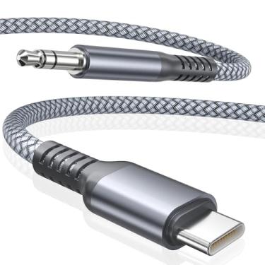 Imagem de Elebase para iPhone 16 16e 15 Aux Cord 1.2M,Cabo auxiliar USB C,Cabo auxiliar de áudio tipo C tomada de 3,5MM para carro,Apple 15 Pro Max Plus,iPad Mini Air,Samsung Galaxy Z Fold Flip,S25 S24 S23 FE