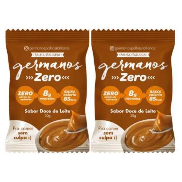 Imagem de Kit 2 Palha Italiana Germanos 8g de Proteína Zero Adição de Açúcares S