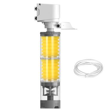 Imagem de Rrlihjgu Filtro Para Aquário - Interno de Aeração e Filtragem Para Tartarugas,Filtro Aerador para Aquário de Água Doce, Peixes Betta, Camarões, Água Salgada, Recife de Coral, Plantas Aquáticas, Algas