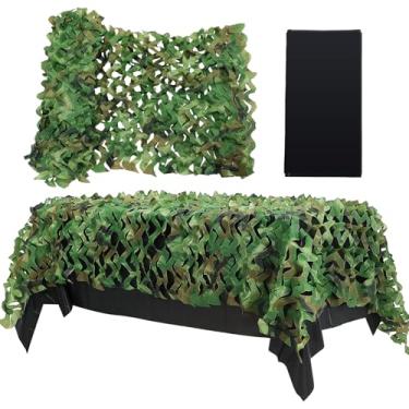 Imagem de Newwiee 1 conjunto de camuflagem de rede camuflada com toalha de mesa redonda descartável decoração para caça na floresta dinossauro cego selva acampamento tiro tema militar suprimentos de festa