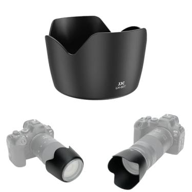 Imagem de JJC Para-sol de lente de câmera ABS para Canon RF 75-300mm f/4-5.6, EF 75-300mm f/4-5.6 II USM, 90-300mm f/4.5-5.6 USM, EF-S 55-250mm f/4.5-5.6 IS II, lente de proteção antirreflexo substitui o