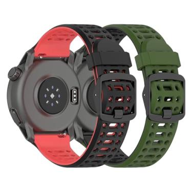 Imagem de Harikiri 2 pulseiras de silicone esportivas compatíveis com COROS PACE 3/APEX 2 PRO/APEX PRO/APEX 46 mm, masculinas e femininas