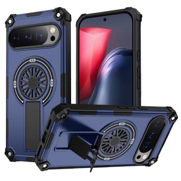 Imagem de DAWEIXEAU Capa magnética para Pixel 10 Pro XL, suporte de câmera de metal embutido, [compatível com Mag-Safe] Capa protetora à prova de choque para Google 9 Pro XL/10 Pro XL azul