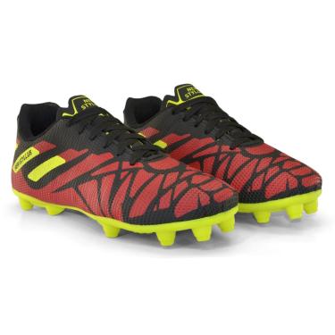 Imagem de New Styllus, Chuteira Esportiva, Futebol Campo Gramado, Multicores, 38, Par