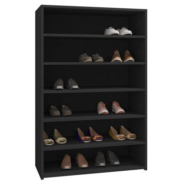 Imagem de Armario Multiuso Sapateira 5 Prateleiras Lais Preto REAJL