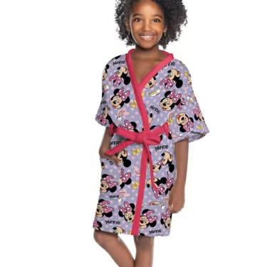 Imagem de Roupão Aveludado Infantil Minnie 3 Lepper