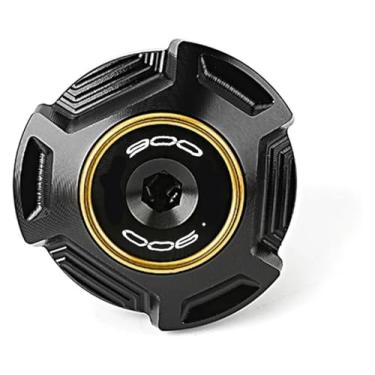 Imagem de Compatível com Z900 Z 900 ABS 2017-2024 2023 tampa do reservatório de fluido de freio dianteiro traseiro da motocicleta acessórios da tampa de enchimento de óleo do motor (tampa de enchimento-dourada)