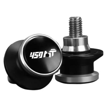 Imagem de Compatível com 450MT 450 MT 2024 2025 2026 acessórios de motocicleta CNC alumínio bobinas deslizantes de braço oscilante 10 mm 450 mt 450 Mt (prata M10)