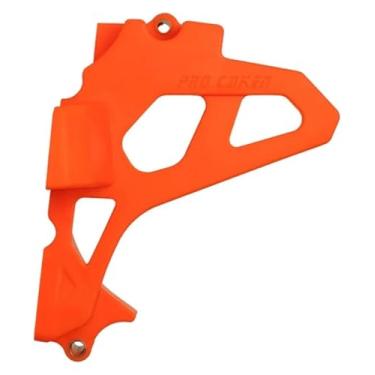 Imagem de BYYINGSUS Acessórios de modificação de capa protetora de engrenagem de roda dentada pequena para motor de motocicleta compatíveis com CB250F CBS300 ZUMA KEWS K16 HJMOTO (laranja)